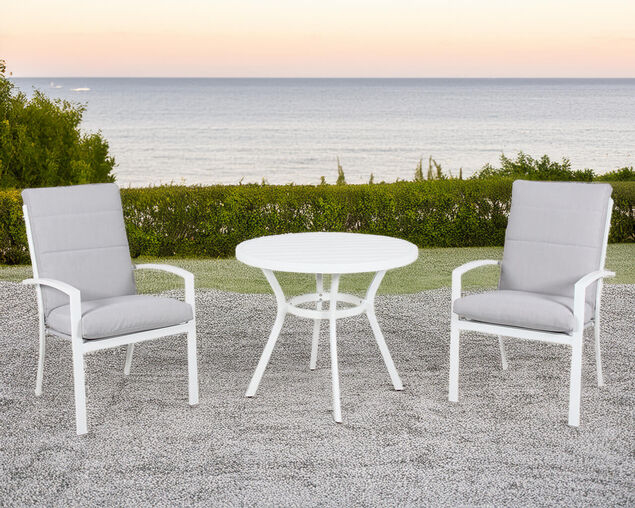 Jette 3 Piece Dining - White, White, hi-res