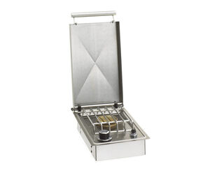 Fire Magic Grills Drop-In Single Side Burner with Hinged Lid