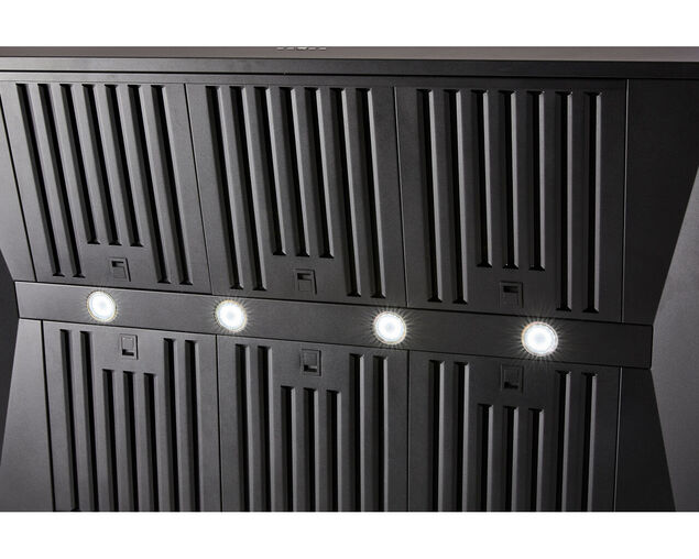 Schweigen Silent Black BBQ Alfresco Rangehood 1200mm 3200M³/hr Single Motor, , hi-res