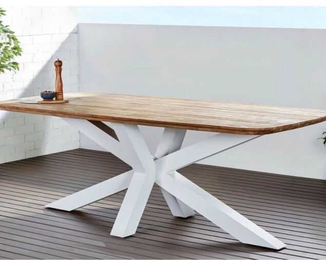 Buy Jakarta Teak 220cm Cross Leg Table at Barbeques Galore.