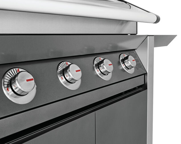 BeefEater 1600 Series - 4 Burner Stainless Steel BBQ With Side Burner (Dark), , hi-res