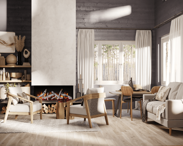 Amantii Smart 50" 3 sided glass electric fireplace Built-in only, , hi-res