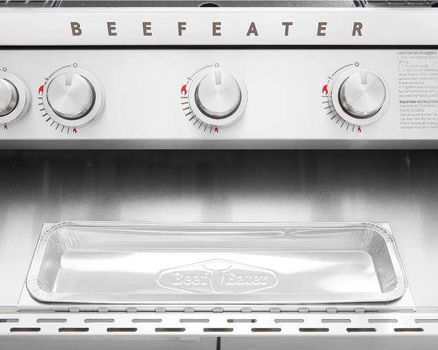 BeefEater 7000 Premium 5 Burner Flame Failure BBQ on Side Burner Cart, , hi-res
