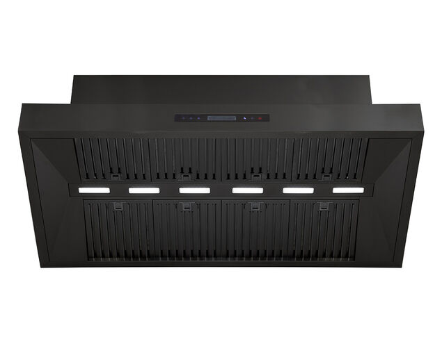Excelsior Black Wall Mounted BBQ Rangehood - 1480 x 800mm, , hi-res