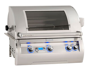 Fire Magic Grills Echelon E660i 3 Burner Built-In BBQ (H Shaped Burners) With Digital Thermometer And Magic Window