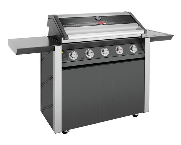 BeefEater 1600 Series - 5 Burner Stainless Steel BBQ With Side Burner (Dark), , hi-res