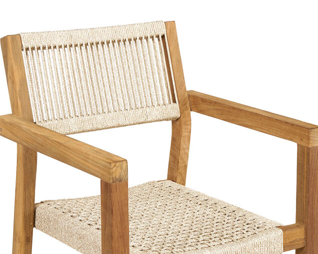 Kursi Teak & Rope Dining Chair, , hi-res