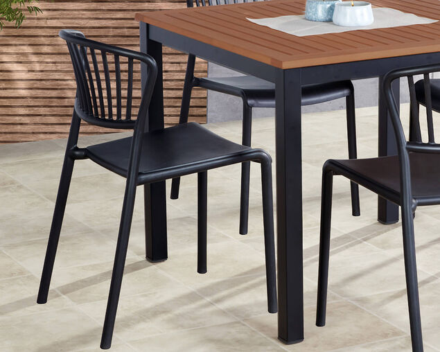 Florence Dining Chair - Black, Black, hi-res