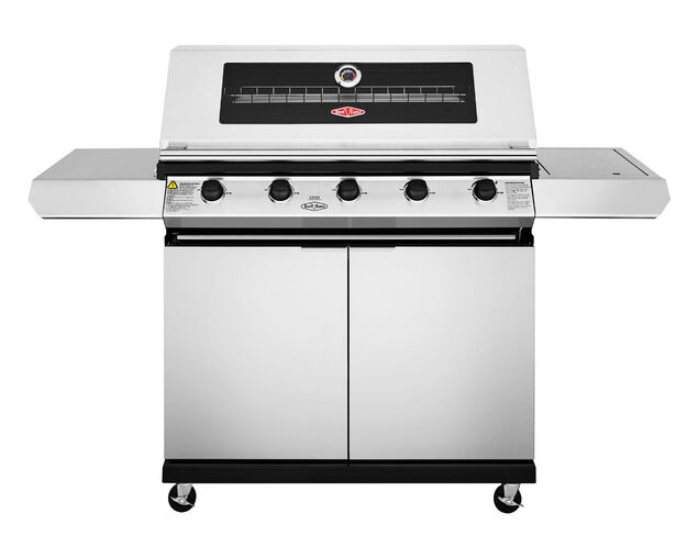 BeefEater 1200 Series - 5 Burner Stainless Steel BBQ With Side Burner, , hi-res image number null