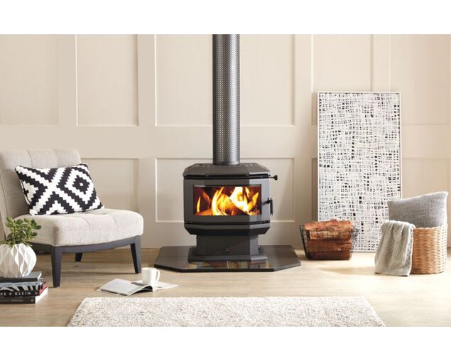 Buy Saxon Walnut Freestanding Wood Heater at Barbeques Galore.