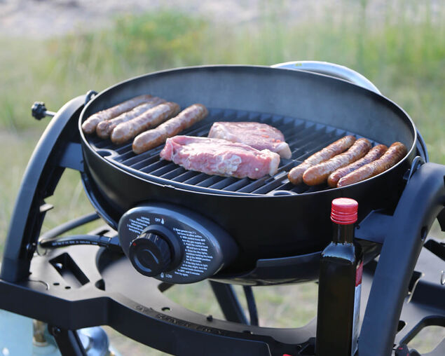 Ziggy Nomad Single Burner Portable Flame Failure BBQ Suitable for Connection to the Gas Supply of a Boat or Caravan, , hi-res