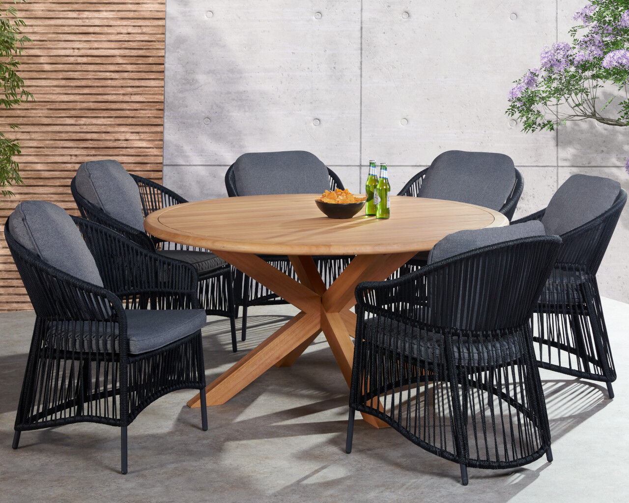 Alps dining outlet 6 seat set