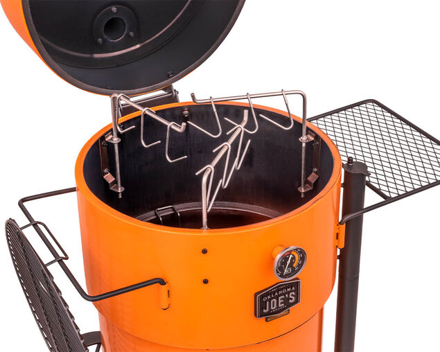 Oklahoma Joe’s Bronco Pro Drum Smoker - Orange, Orange, hi-res