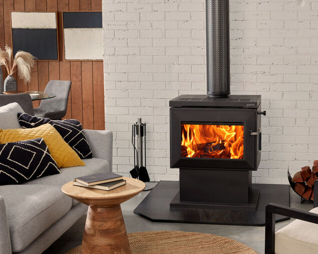 Saxon Blackwood Freestanding Wood Heater, , hi-res