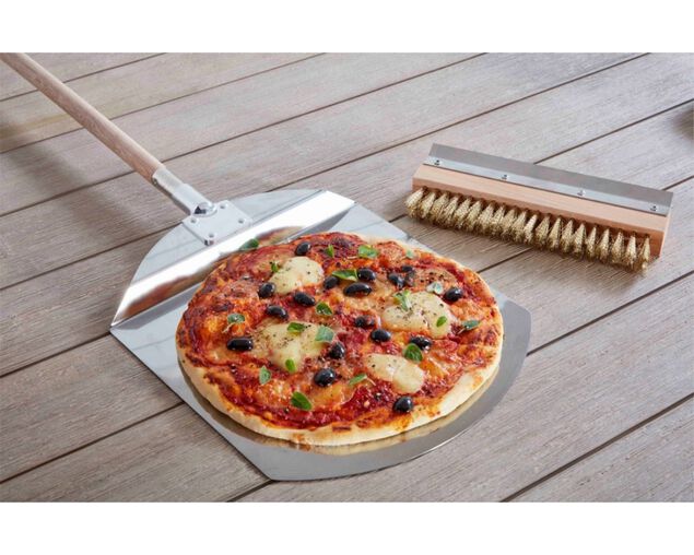 Pro Grill Pizza Spatula & Brush Set, , hi-res