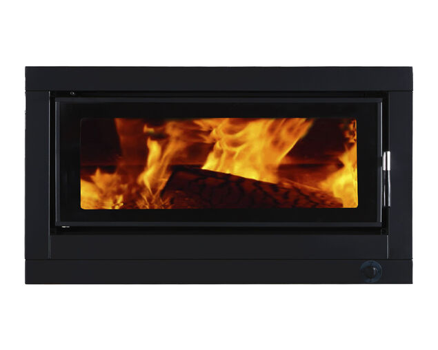 Norseman Aura Insert Wood Heater - Metallic Black, , hi-res image number null