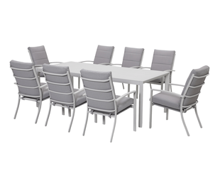 Jette 8 Seater Dining Setting Bundle - Bone