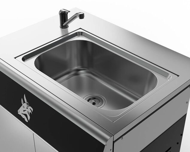 Beefmaster Premium Sink On Deluxe Cart, , hi-res