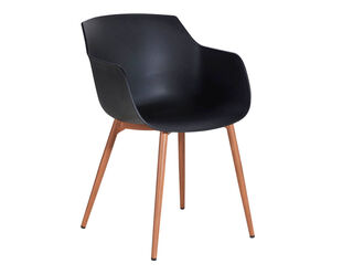 Oslo Resin and Aluminium Chair (Black)
