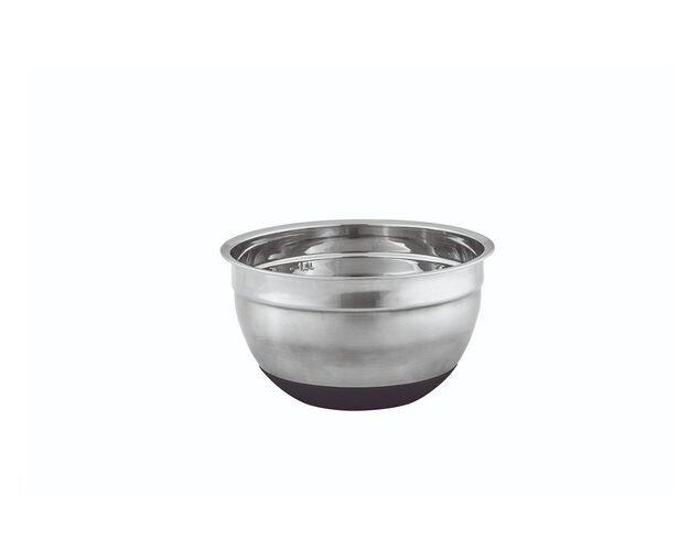 Avanti Anti-Slip Mixing Bowl - 18cm - Stainless Steel /Silicone, , hi-res image number null