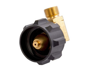 Gasmate 90° Adaptor - LCC27 TO 3/8" BSPP LH