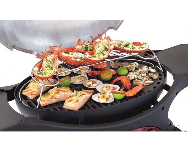 Ziggy Classic Triple Grill LPG BBQ - Gunmetal Grey, Gunmetal Grey, hi-res