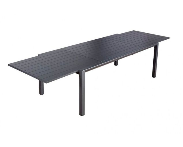 Gunmetal Grey Jette Dining Extension Table (220/340x104cm), , hi-res