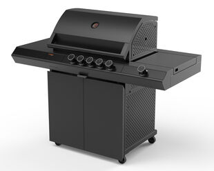 Ziegler & Brown Turbo Classic 5 Burner BBQ on Cart with Side Burner & Drawer (T Series)