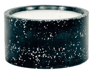 Citronella Terrazzo Black Round Candle
