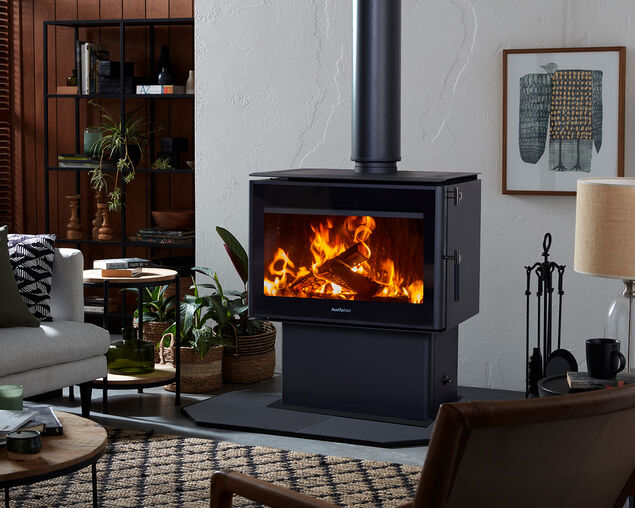 Austwood Perisher Freestanding Wood Heater, , hi-res