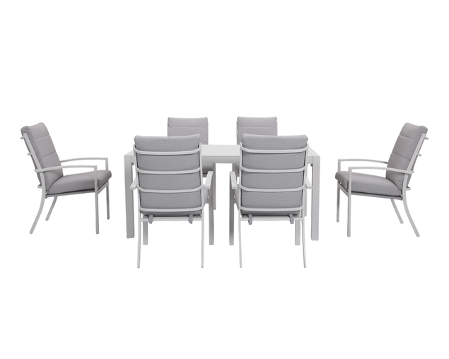Jette 6 Seater Dining Setting Bundle - Bone, Bone, hi-res