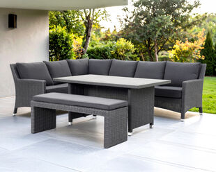 Avalon 4 Piece Corner Low Dining Setting