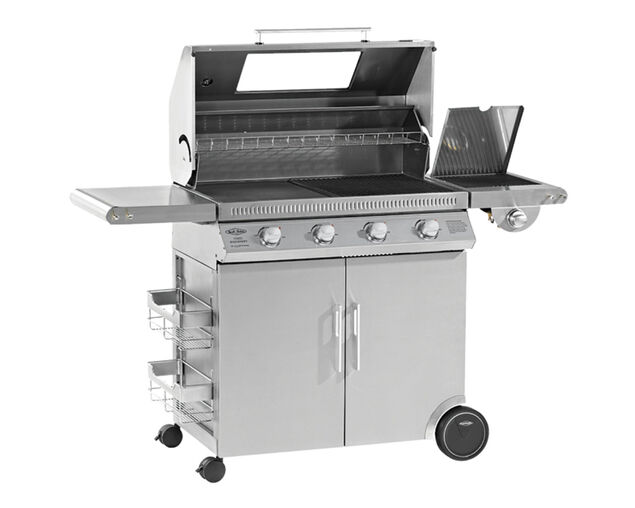 BeefEater Discovery 1100S 4 Burner BBQ, Side Burner & Trolley, , hi-res