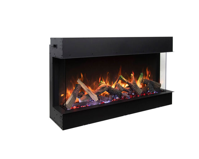 Amantii Smart 40" 3 sided glass electric fireplace Built-in only, , hi-res