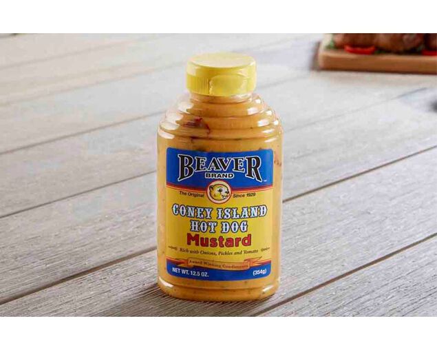 Beaver Coney Island Hot Dog Mustard 354g, , hi-res