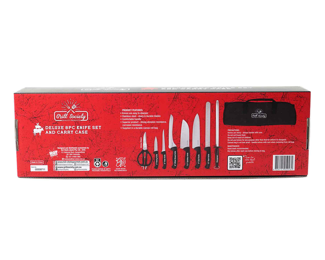 Grill Society 8 Piece Knife Set, , hi-res
