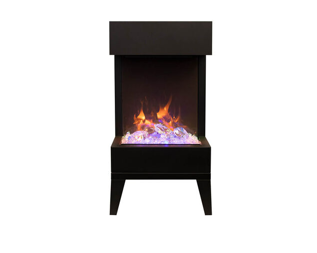 Amantii Smart 25" unit - 11 3/4" in depth 3 sided glass fireplace, , hi-res