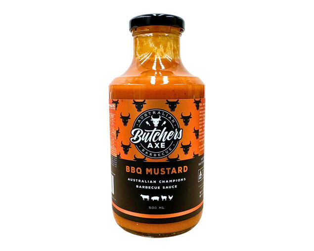 Butchers Axe BBQ Mustard Sauce 550G, , hi-res image number null