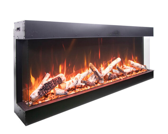 Amantii Smart 60" unit - 14 1/4" in depth 3 sided glass fireplace, , hi-res