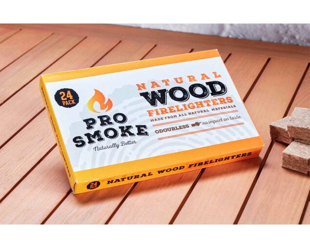 Pro Smoke Wooden Fire Lighters 24pk, , hi-res