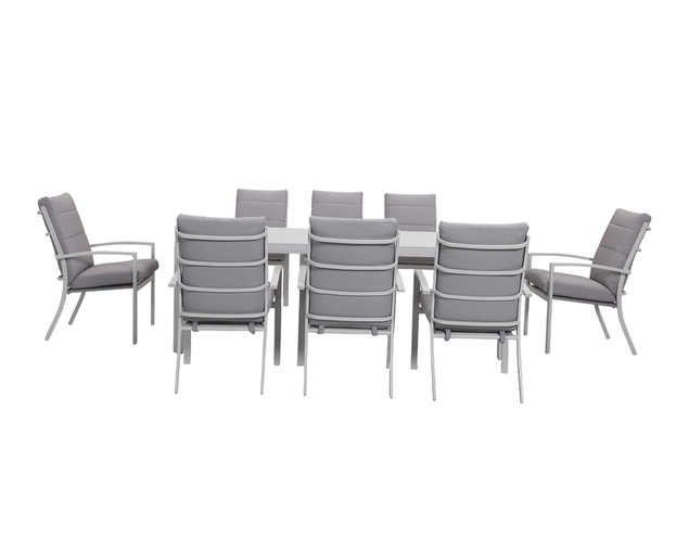 Jette 8 Seater Dining Setting Bundle - Bone, Bone, hi-res