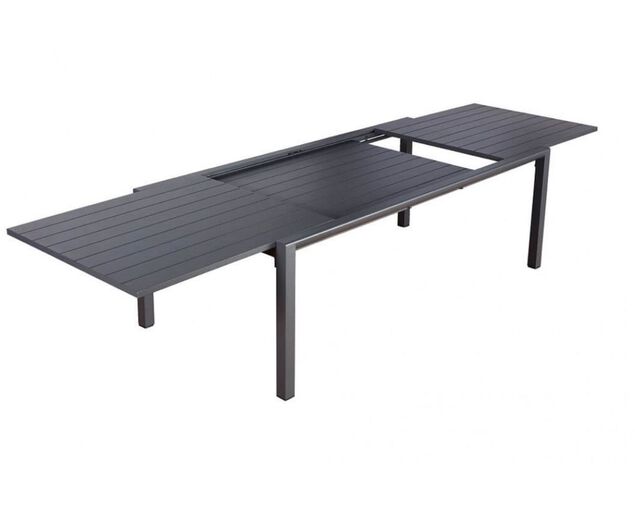 Gunmetal Grey Jette Dining Extension Table (220/340x104cm), , hi-res