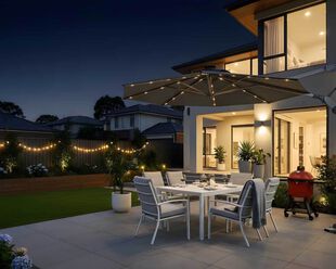 Oakmont 3.5m Octagonal Umbrella Charcoal