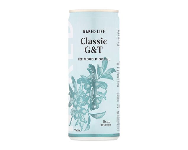 Naked Life Cocktail Classic Gin & Tonic 4X250Ml, , hi-res image number null