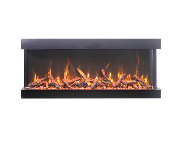 Amantii Smart 72" unit - 14 1/4" in depth 3 sided glass fireplace, , hi-res image number null