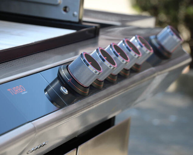 Ziegler & Brown Turbo Q Series Elite 5 Burner BBQ on Cart with Side Burner & Drawer, , hi-res