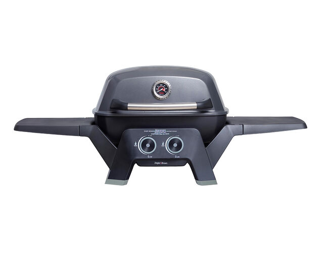Ziggy Elite Twin Grill Natural Gas BBQ - Gunmetal Grey, , hi-res image number null