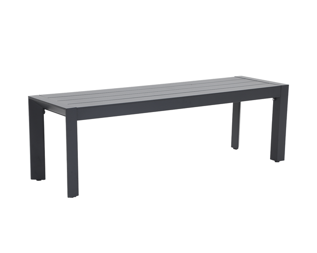 Jette 6 Seater Dining Bench Setting Bundle - Gunmetal Grey, Gunmetal Grey, hi-res
