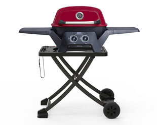 Ziggy Elite Twin LPG BBQ Plus Folding Cart Bundle - Chilli Red