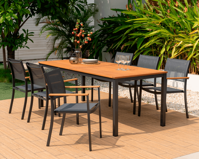 Lynx 9 Piece Dining Setting, , hi-res